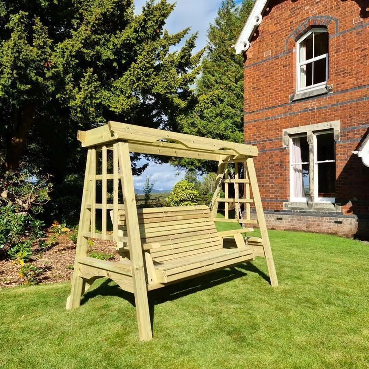 Cottage Garden Swing Seat by Croft – 3 Seats