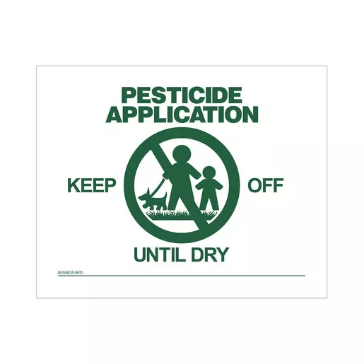 Custom Pesticide Sign – One Sided