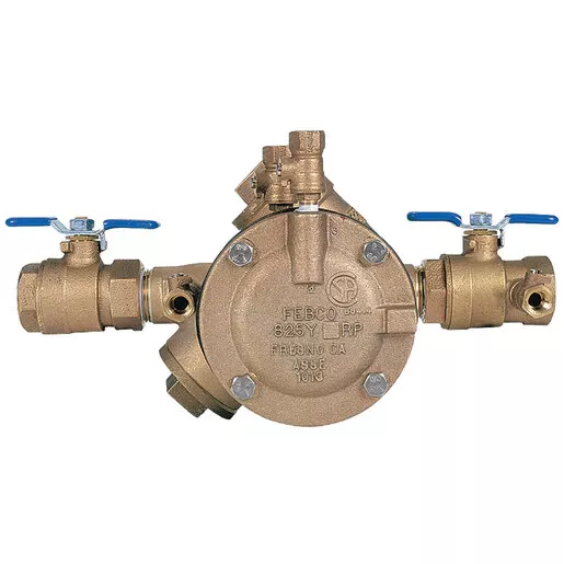 FEBCO 825Y In-Line Pattern Reduced Pressure Zone Assembly 1-1/4 in. with Ball Valves