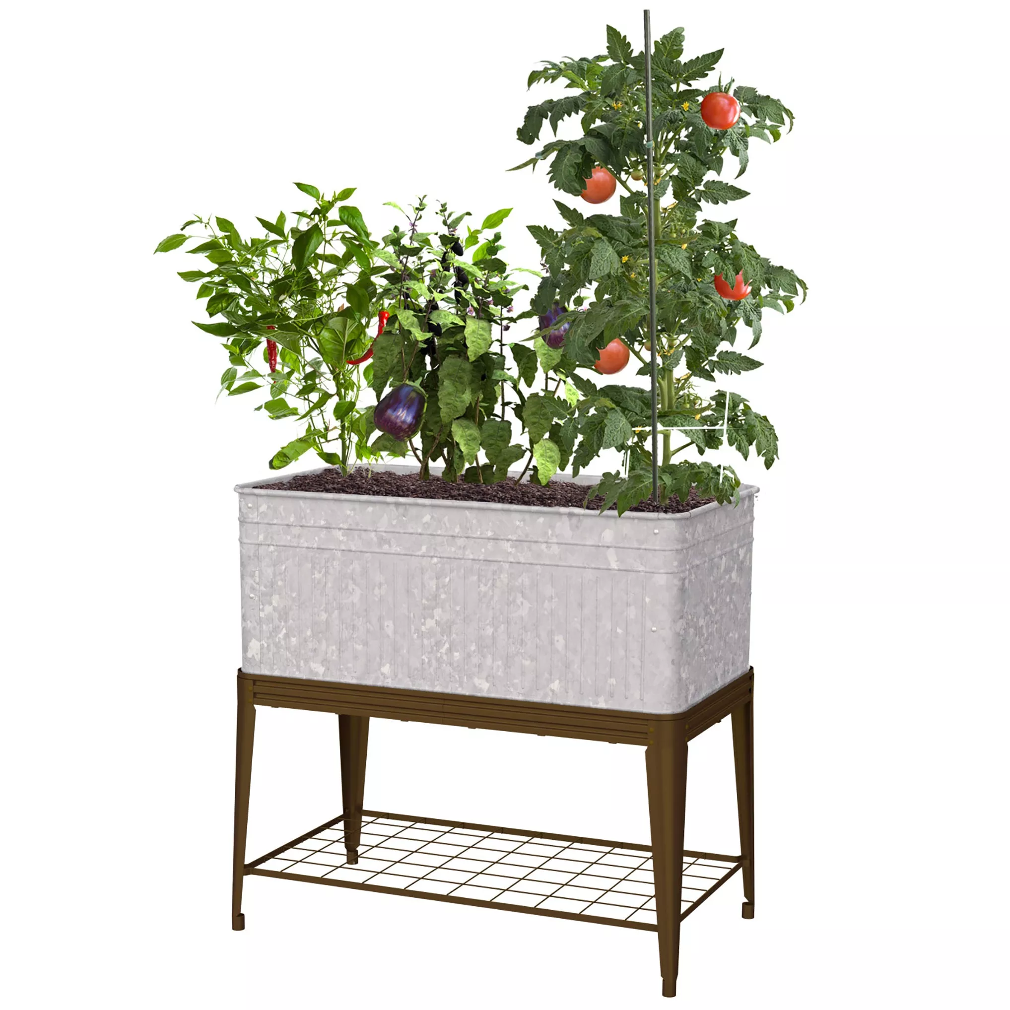 Vintage Stand Up Garden Planter w/ Stand